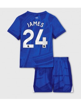 Billige Chelsea Reece James #24 Hjemmedraktsett Barn 2025-26 Kortermet (+ Korte bukser)